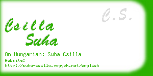 csilla suha business card